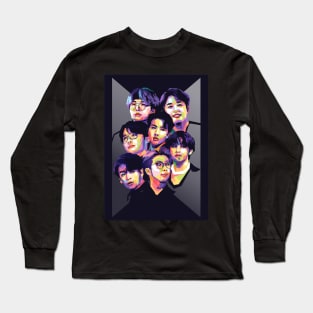 all member BTS kpop Long Sleeve T-Shirt